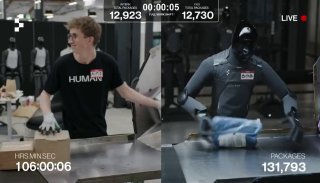 Робот F.03 уже пятый день сортирует посылки в прямом эфире. image preview